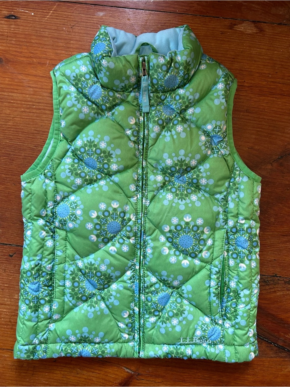 L.L. Bean Light Blue Quilted Vest